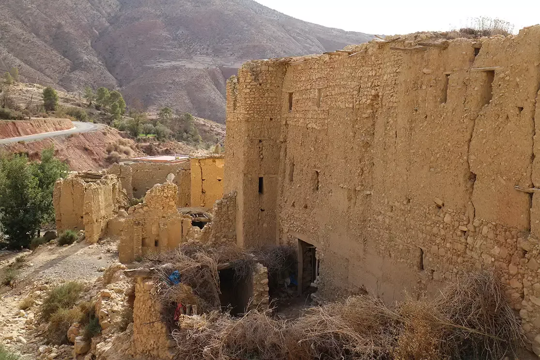 Le village de Taddart détruit par le séisme. 