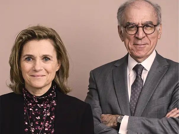 Pierre Sellal, président de la Fondation de France et Axelle Davezac, directrice générale