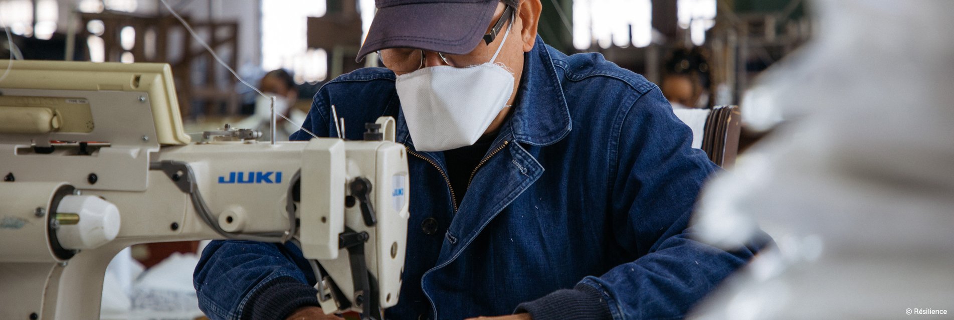 La Fondation de France engagée aux côtés de Résilience pour produire des masques lavables homologués