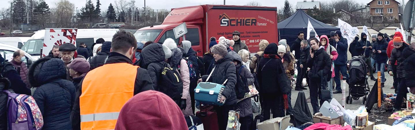 Solidarity with Ukraine – read about early relief efforts supported on the ground