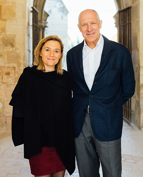 Axelle Davezac et Henry Peter, Journee avec les fondations europeennes. Abbaye de Royaumont, France, le 27 avril 2022. © Lucien Lung pour la Fondation de France