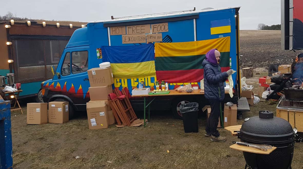 Un food-truck à la frontière polonaisePologne 