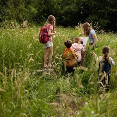 Quelques-uns des participants aux journées « Grandir en lien avec la nature » : 3 ans d’actions