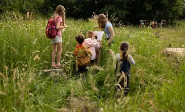Quelques-uns des participants aux journées « Grandir en lien avec la nature » : 3 ans d’actions