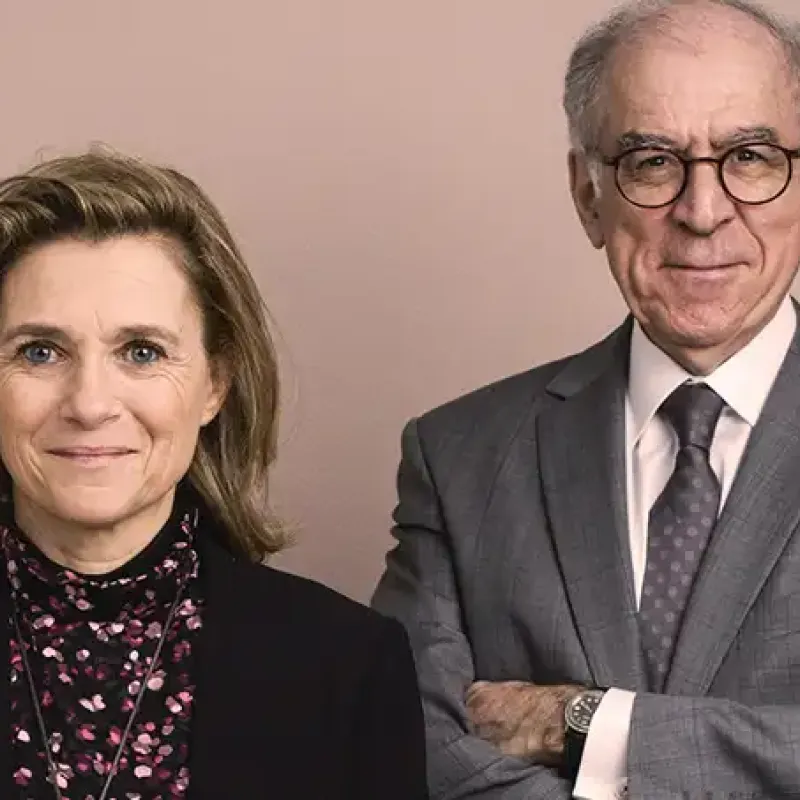 Pierre Sellal, président de la Fondation de France et Axelle Davezac, directrice générale